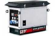 Газовый электро генератор GENMAC Whisper G12000KSA трехфазный 9,6 кВт